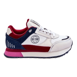 Sneakers Memory Foam System Big Star LL274369 Bianco-Rosso bianca
