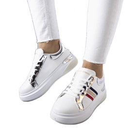PA1 Sneakers bianche con inserti argento di Annot bianco