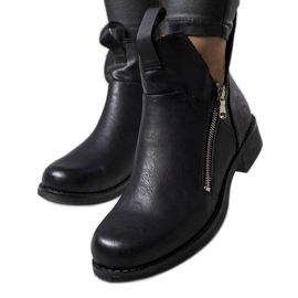 BM Stivaletti cut-out Pat black nero