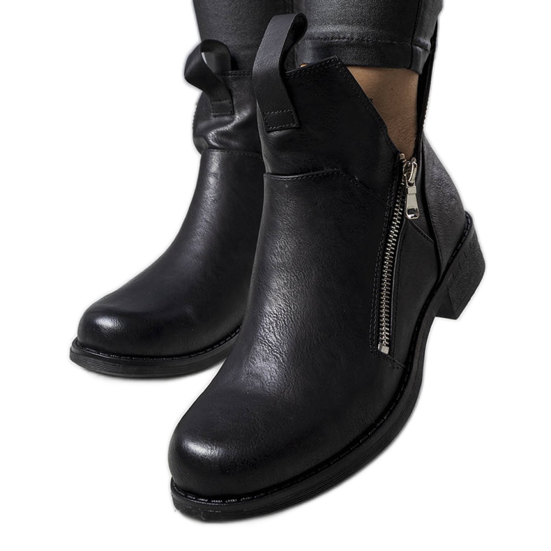 BM Stivaletti cut-out Pat black nero