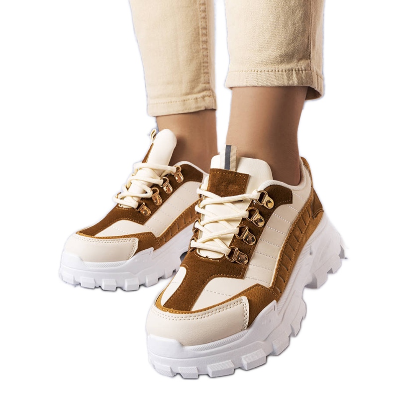 Chunky sneakers marroni di Éléonore marrone