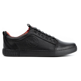 Polbut Scarpa casual da uomo in pelle 2121P/2 nera nero
