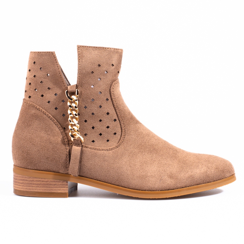 Stivali Vinceza traforati beige da donna primaverili