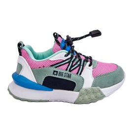 Scarpe Sportive per Bambini Sistema Memory Foam Big Star LL374219 Rosa-Verde