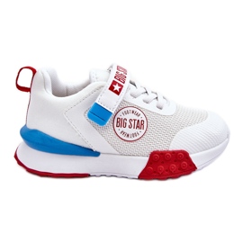 Scarpe Sportive Basse per Bambini Sistema Memory Foam Big Star LL374213 Bianche bianco