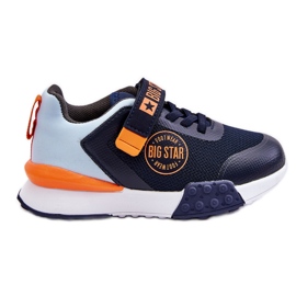Scarpe Sportive Basse per Bambini Sistema Memory Foam Big Star LL374215 Blu Navy