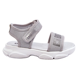 Sandali con velcro per bambini Big Star LL374194 Argento