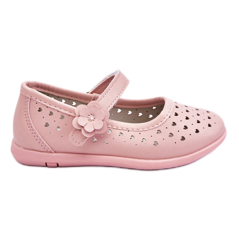 PA1 Ballerine traforate per bambini Pink Lenna rosa
