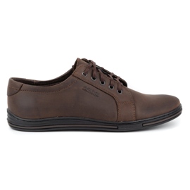 Polbut Scarpe da uomo in pelle 320 testa di moro marrone