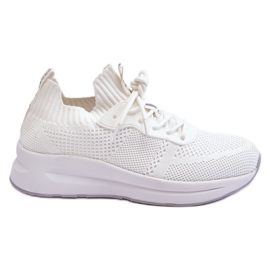 Sneakers senza lacci da donna Cross Jeans LL2R4031C Bianche bianca