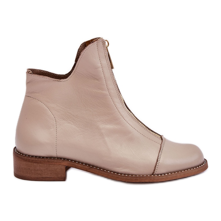 Stivali Cerniera Pelle Nicole 2785/008 Beige
