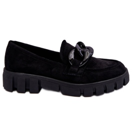 Vinceza Mocassini con plateau in pelle scamosciata da donna Black Bennett nero