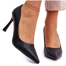 Vinceza Tacchi alti classici in pelle Black Kelsey nero