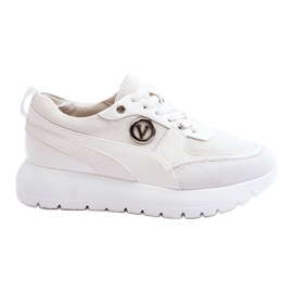 Vinceza Sneakers con plateau da donna di colore bianco Chana