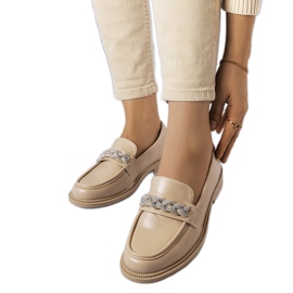 Mocassini beige con strass di Colette