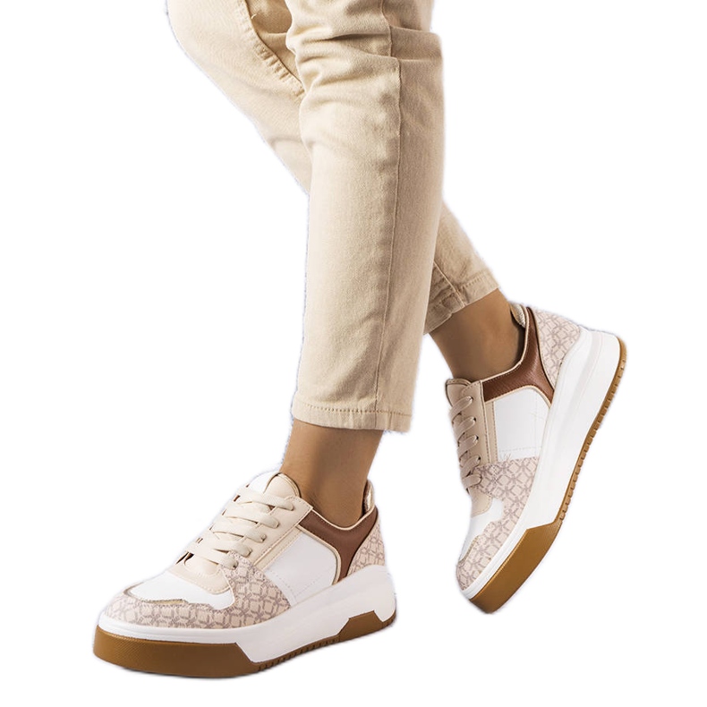 Sneakers marroni decorate con il monogramma Grandbois marrone