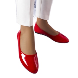 BM Ballerine classiche laccate rosso methot
