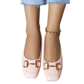 Ballerine rosa con decorazioni dorate di Iris