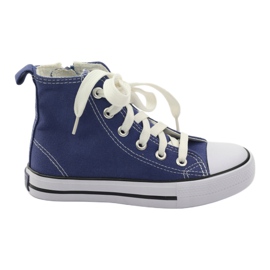 American Club Sneaker per bambini sulla cerniera blu americana