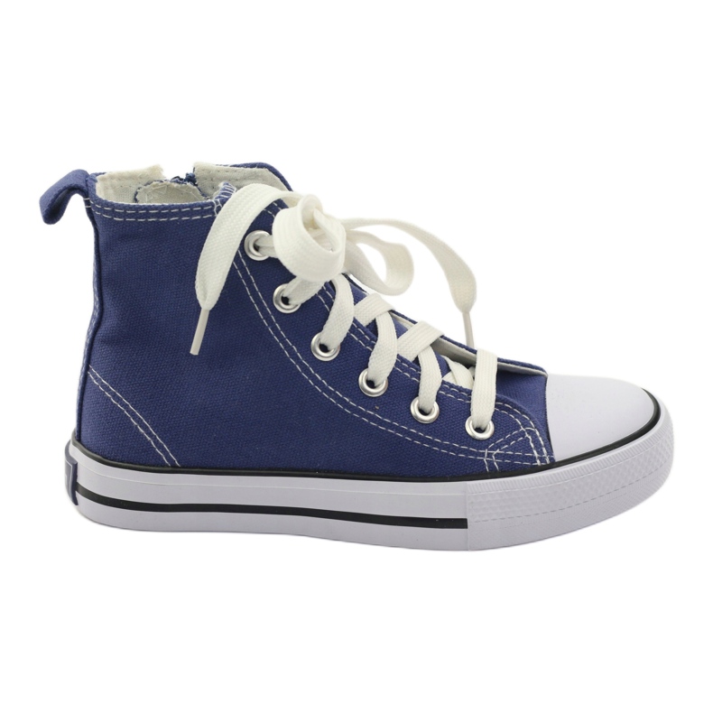 American Club Sneaker per bambini sulla cerniera blu americana