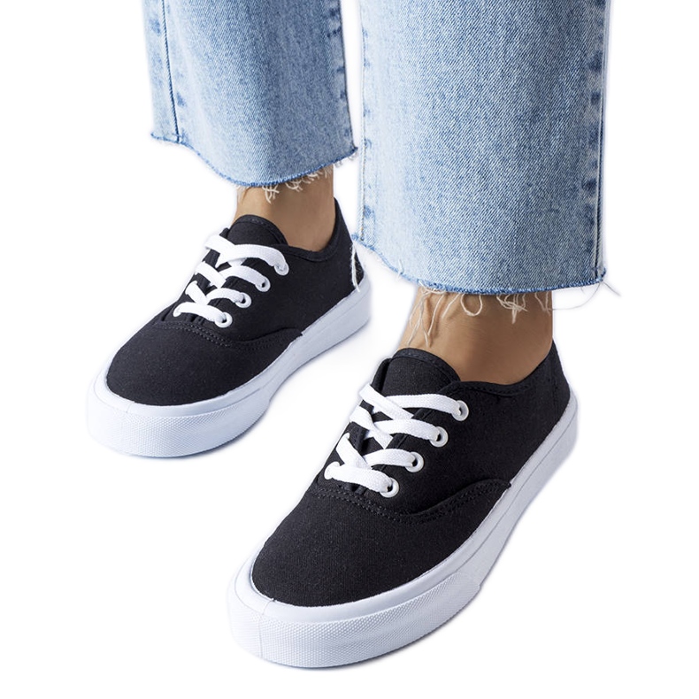 Sneakers Fantina in tessuto nero