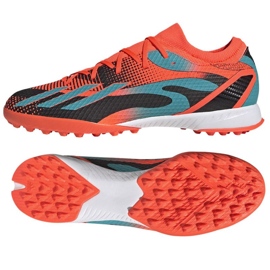 Scarpe da calcio Adidas X Speedportal Messi.3 Tf M GZ5142 arancia arance e rosse