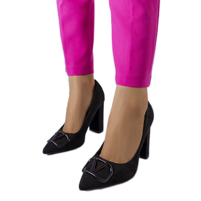 Vinceza eleganti décolleté nere nero