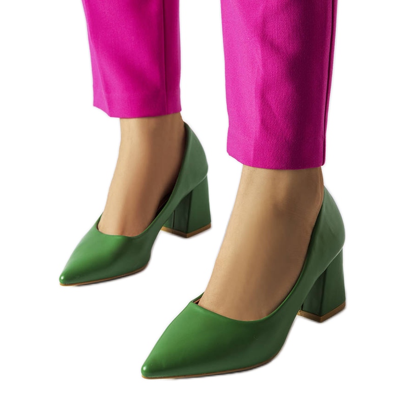 BM Décolleté tacco alto Fanchon verde