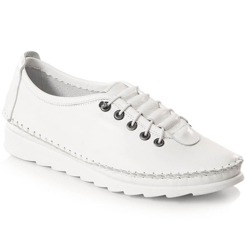 Scarpe da donna in pelle elastica bianca Artiker 52C0675