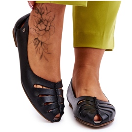 Lemar Comode ballerine in pelle per donna nere Luka nero