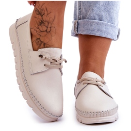 Vinceza Slip-on in pelle Archie beige