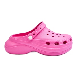 Ciabatte da donna in schiuma Crocs rosa scuro Coline