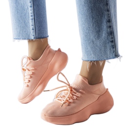 Scarpe da ginnastica in tessuto rosa di Lavallée