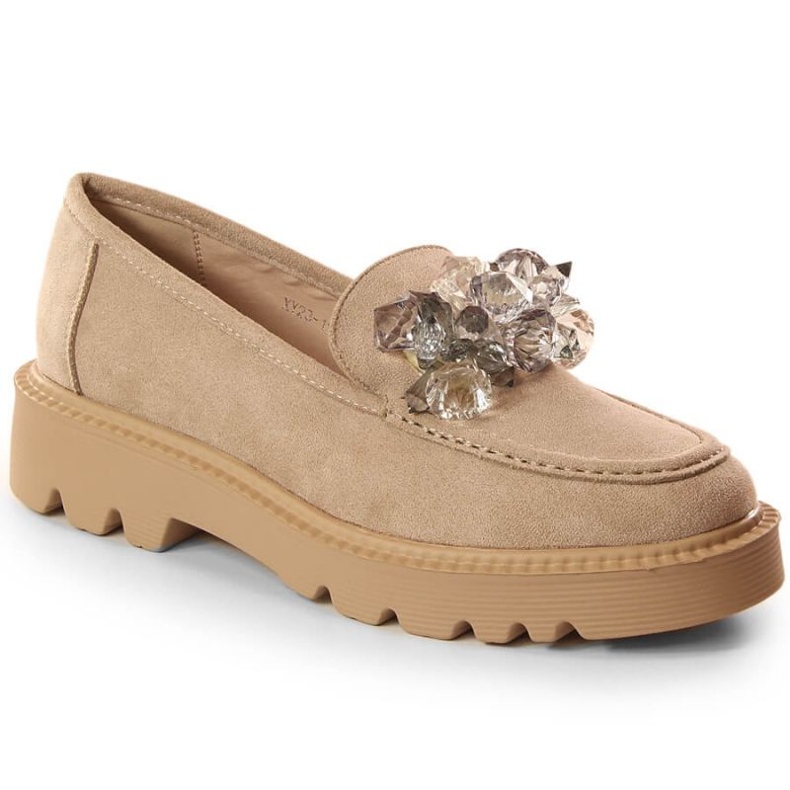Scarpe Vinceza con cristalli W 10863 JAN201A beige