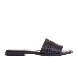 Marco Shoes Pantofole con cinturini nero