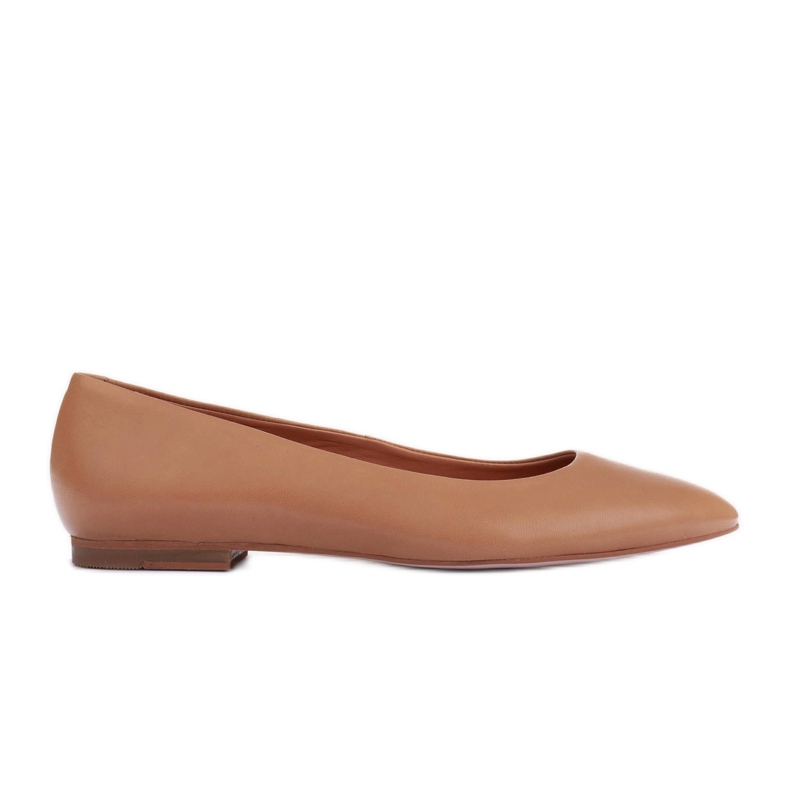 Marco Shoes Ballerine in morbida pelle marrone