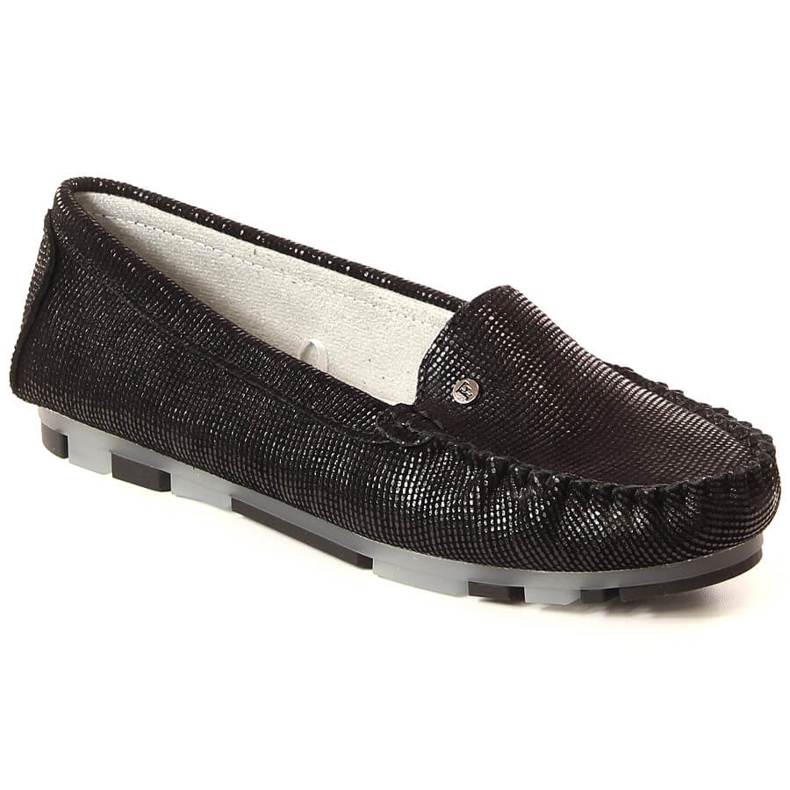 Mocassini da donna in pelle nera lucida Filippo DP2037 nero