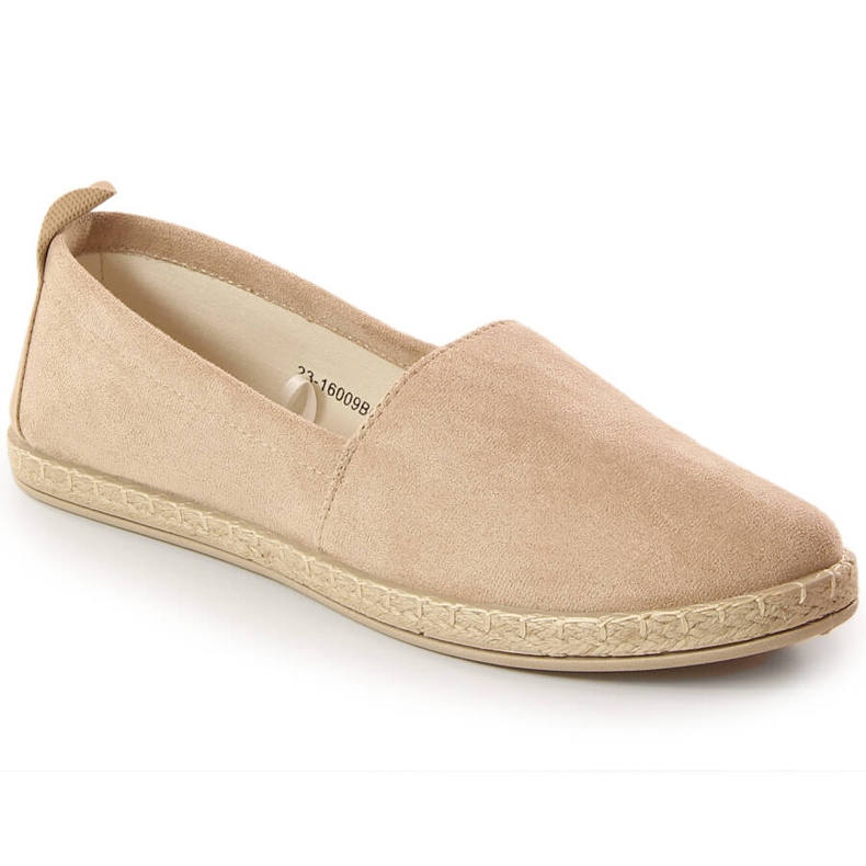 Espadrillas senza lacci da donna beige Potocki 16009