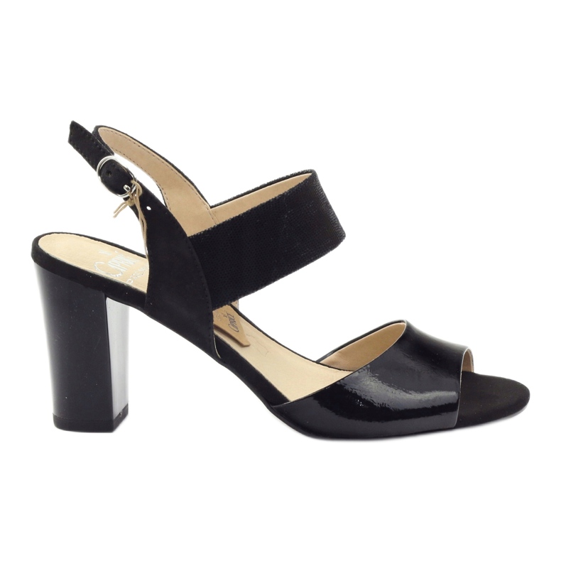 Sandali Caprice in vernice scarpe da donna 28307 nero