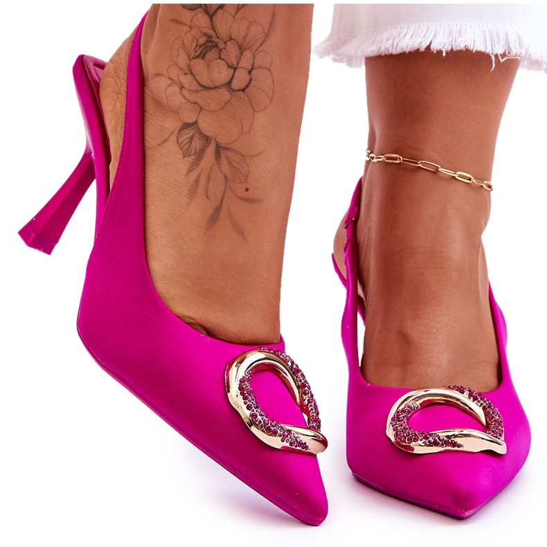 Spille Alla Moda Con Decorazione E Zirconi Fucsia Alexia rosa