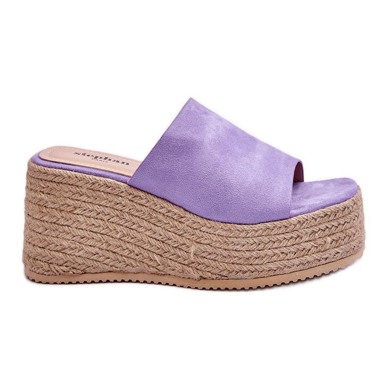 FS1 Pantofole Con Zeppa E Piattaforma Da Donna Viola Ysabel