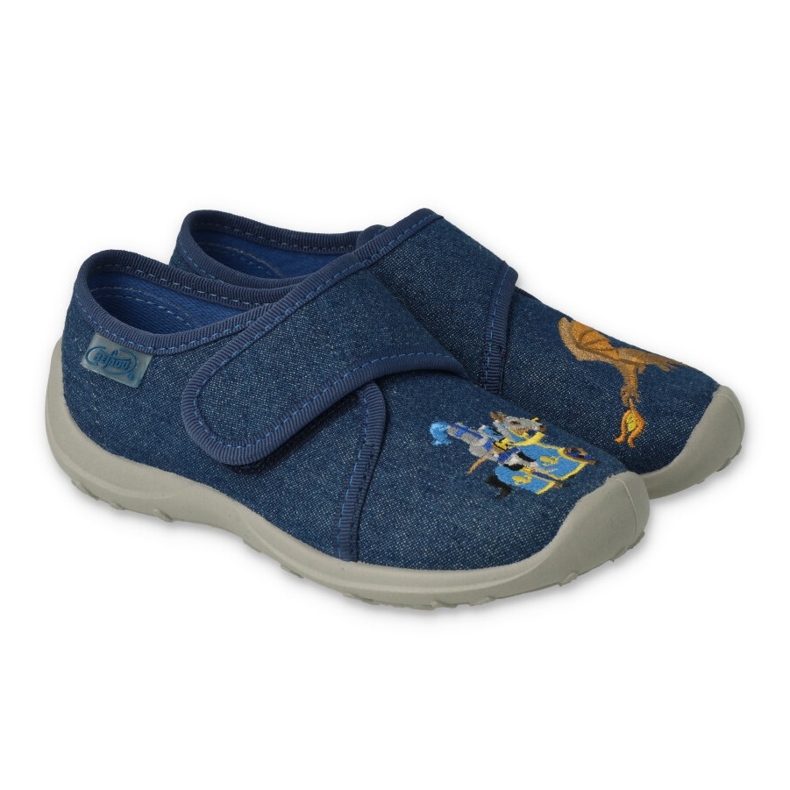 Ciabatte per bambini Befado con velcro 660X022 blu navy
