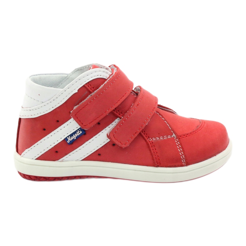 Scarpe in pelle Hugotti con velcro rosso