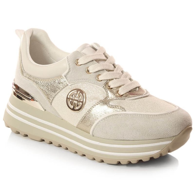 Scarpe sportive con plateau Potocki W WOL133 d'oro