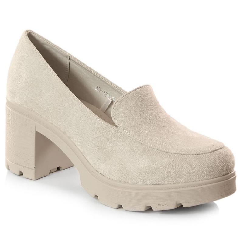 Tacchi alti in camoscio e scarpe con plateau Potocki W WOL134B grigio