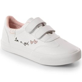 Scarpe sportive in velcro Potocki Jr. WOL143 bianca