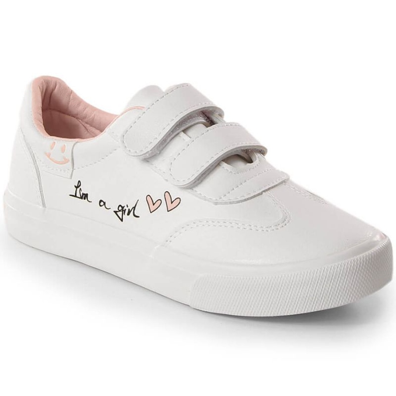 Scarpe sportive in velcro Potocki Jr. WOL143 bianca