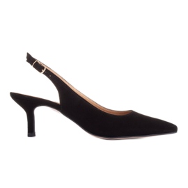 Marco Shoes Décolleté estive realizzate in delicato camoscio nero
