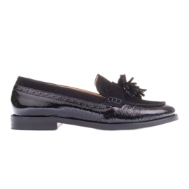 Marco Shoes Mocassini con frange decorative nero