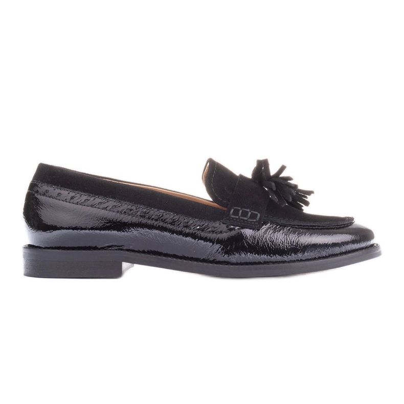 Marco Shoes Mocassini con frange decorative nero